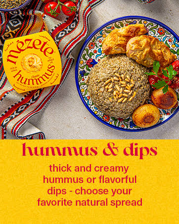 Mezete Customer Favorite Hummus  Dip Pack with Breadsticks | All Natural | On the Go | Plant Based | Preservative-Free - Pack of 6