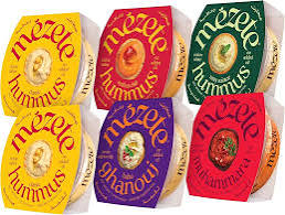 Mezete All Natural Hummus Dip Snacks Variety Pack | No Added Oils | Preservatives-Free | Halal | Vegan Dips & Spreads | Authentic Middle Eastern Taste | Great for Pita, Chips & Charcuterie - Pack of 6