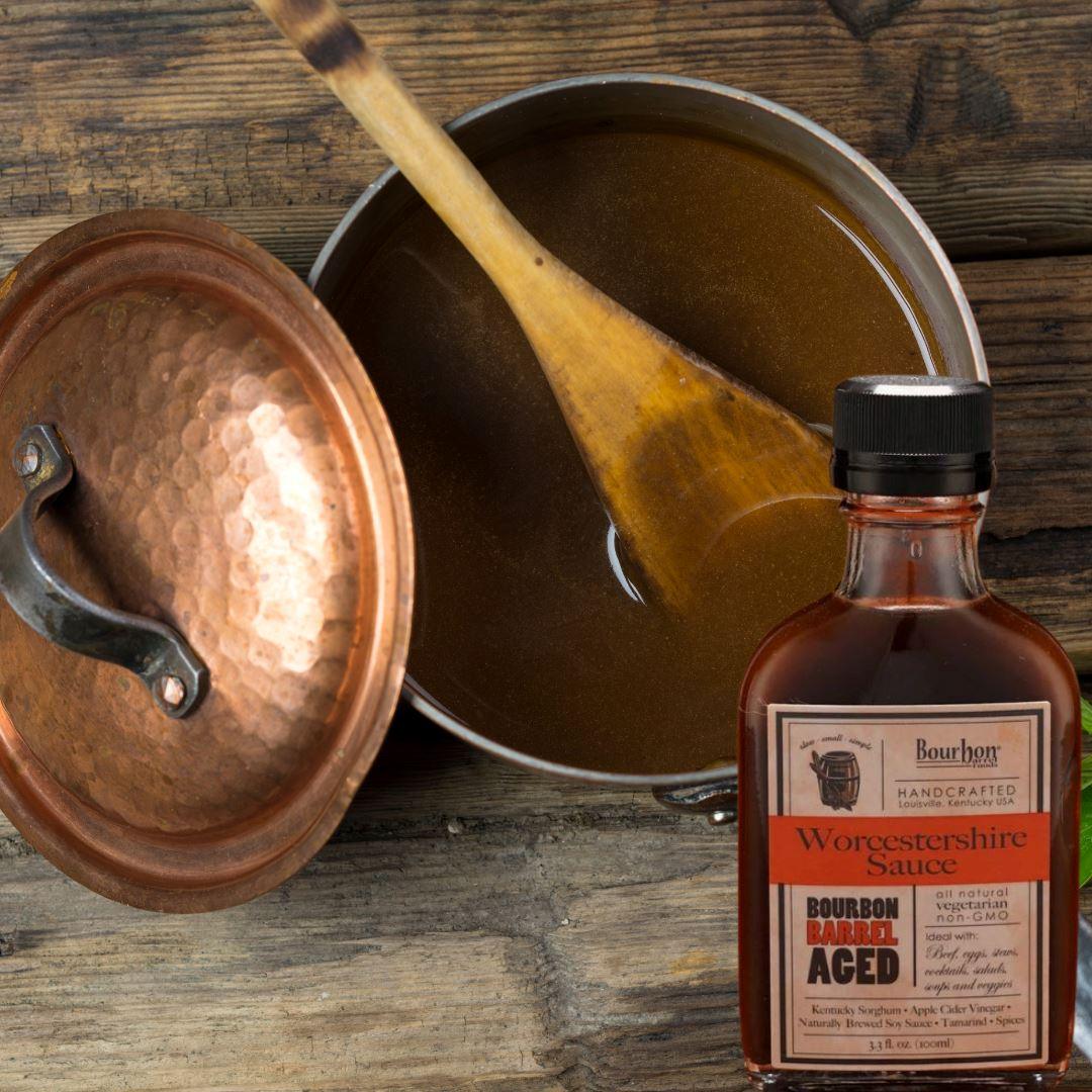 Bourbon Barrel Aged Worcestershire Sauce, Pack of 2