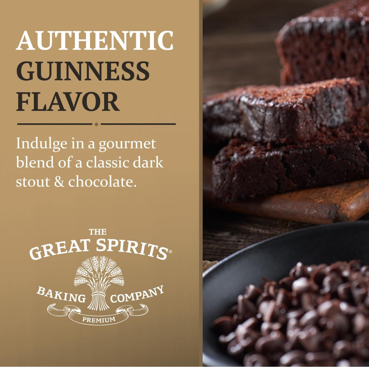 Great Spirits Baking Guinness Chocolate Stout Cake -10 oz - Authentic Guinness