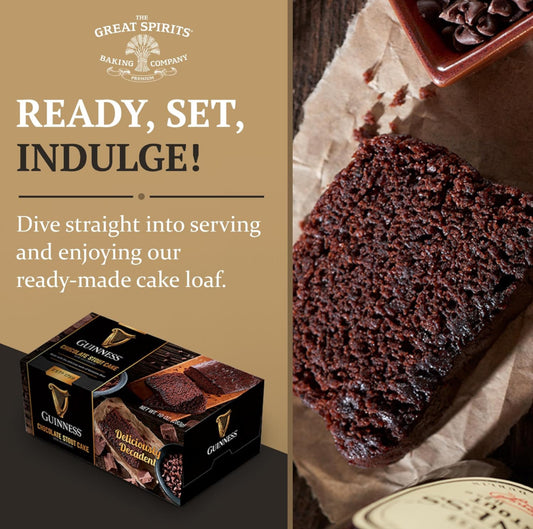 Great Spirits Baking Guinness Chocolate Stout Cake -10 oz - Authentic Guinness