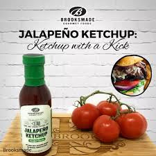 Brooksmade Gourmet Foods Soulful Sauces, Jalapeño Ketchup - Gluten Free, No High Fructose Corn Syrup All Natural Spicy Ketchup Made with Organic Tomatoes, 12 oz - Pack of 2