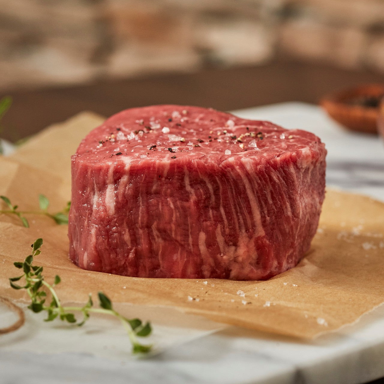 Filet Mignon Steaks  -  6 oz each - 10/Case