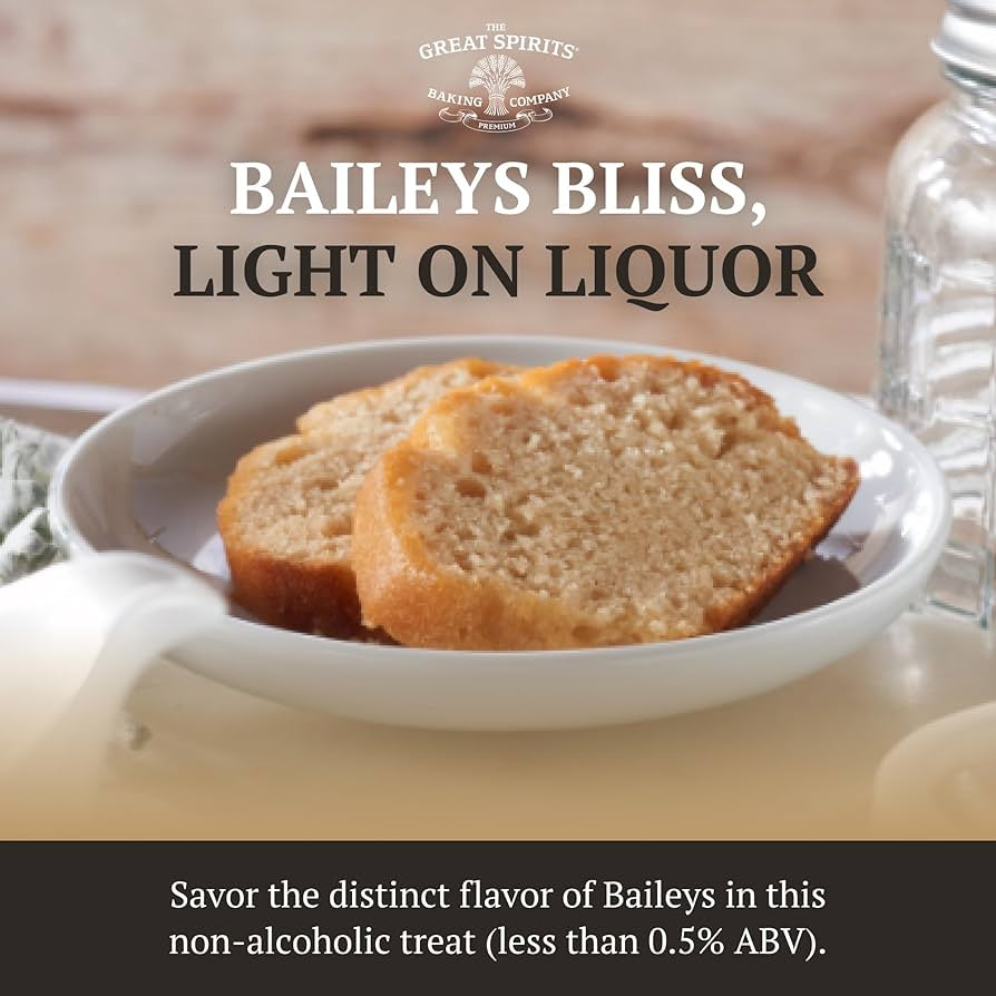 Great Spirits Baking Baileys Irish Cream Loaf Cake - 10 oz - Authentic Whiskey