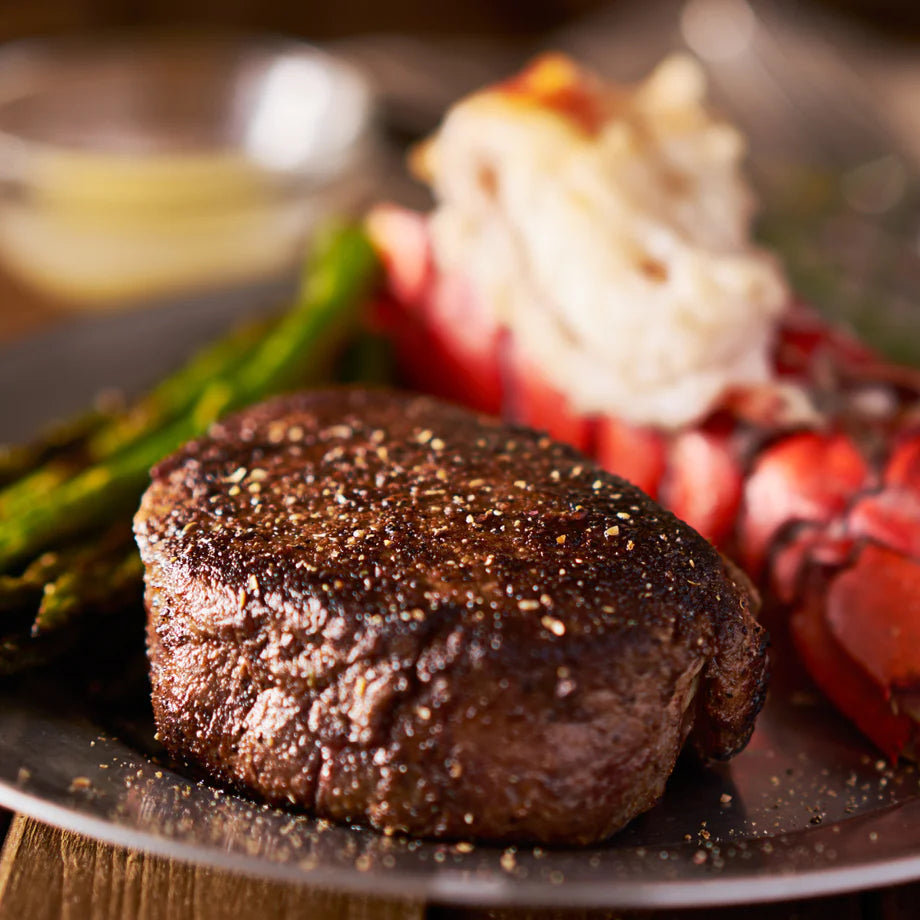 100% Grass Fed Beef Tenderloin Filet Mignon Steaks  -  8 oz each - includes 4