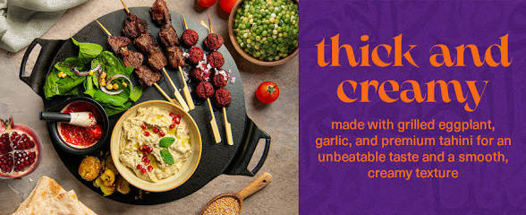 Mezete Roasted Eggplant Hummus Dip Spread Snack | No Added Oils | Preservatives-Free | Halal | Vegan Dips & Spreads | Authentic Middle Eastern Taste | Great for Pita, Chips & Charcuterie - Pack of 6