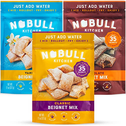 Nobull Kitchen Variety Bundle -Beignet Mix Doughnut Mix Beignets - Low Carb - Pack of 3