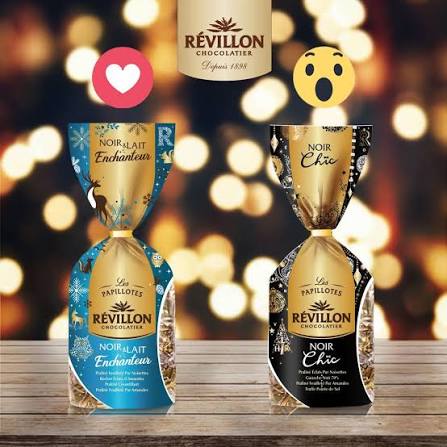 Révillon Malakoff Papillotes Noir Chocolate, 410 g - Imported from France