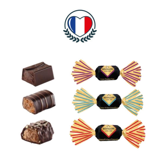 Révillon Malakoff Papillotes Noir Chocolate, 410 g - Imported from France