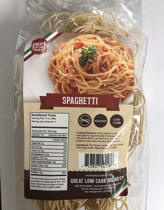 Great Low Carb Pasta Spaghetti 8oz