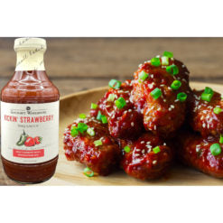 Gourmet Warehouse Kickin' Strawberry BBQ Sauce, 16 oz - Gluten Free, No HFCS - Pack of 2