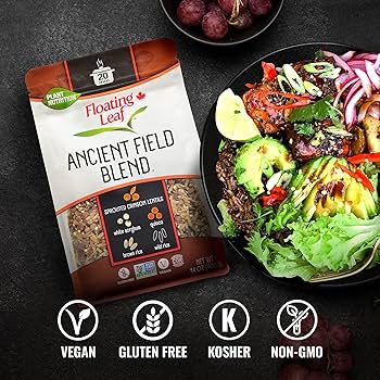 Floating Leaf Rice Variety Pack - Jasmine Thai Rice Trio, Wild Rice Blend, Prairie Blend and Ancient Field Blend - Non Gluten, Non-Gmo, Kosher, Vegan - Pack of 4