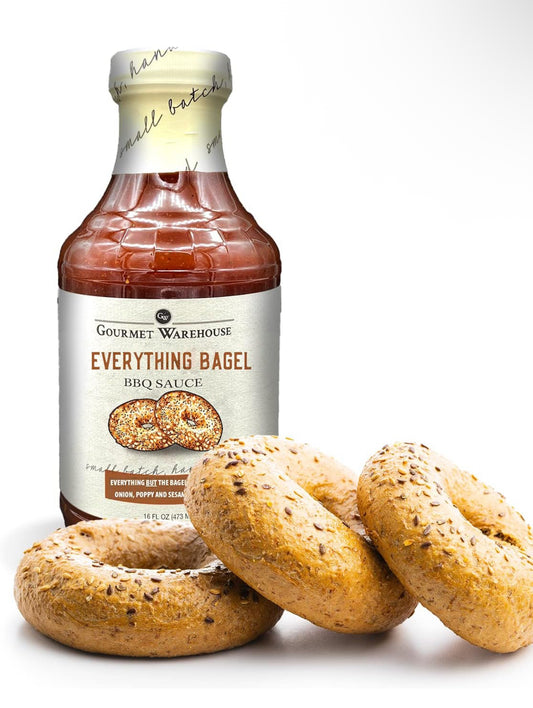 Gourmet Warehouse Everything Bagel BBQ Sauce, 16 oz - Gluten Free, No HFCS - Pack of 2