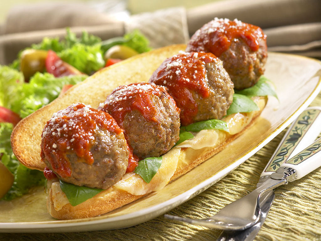 Rosina Food All Natural Gluten Free Cooked Meatball -10 lb - 2/Case