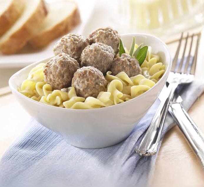 Rosina Food All Natural Gluten Free Cooked Meatball -10 lb - 2/Case