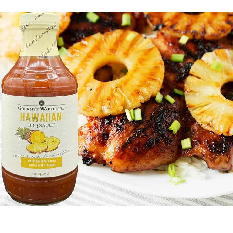 Gourmet Warehouse Variety Pack BBQ Sauce, Unique Flavor Barbecue Sauces Handcrafted In Small Batches Gluten-Free, HFCS-Free, Delicious Sauce, 16 oz- Pack of 6