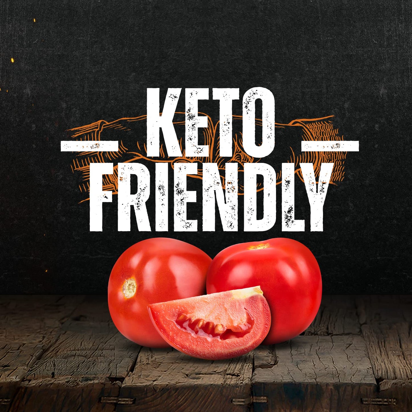 Gourmet Warehouse No Sugar Added Ketchup, Handcrafted In Small Batches Gluten-Free, HFCS-Free, Keto Friendly Delicious Sauce, 16 oz - Pack of 2