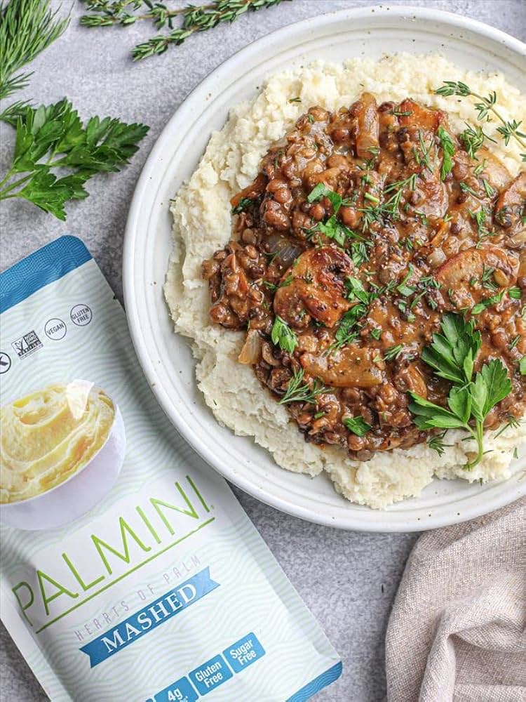 Palmini Mashed Low-Carb, Low-Calorie Hearts of Palm Mash | Keto, Gluten Free, Vegan, & Non-GMO