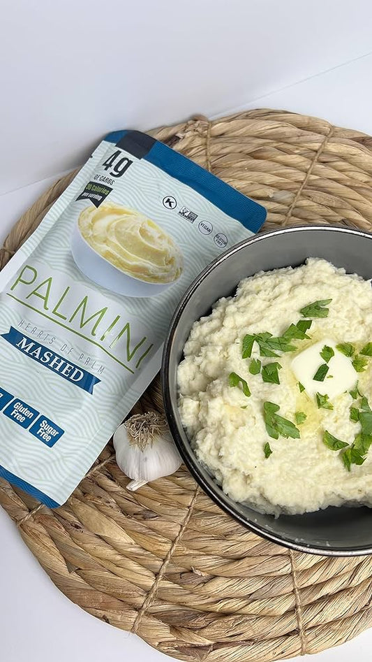 Palmini Mashed Low-Carb, Low-Calorie Hearts of Palm Mash | Keto, Gluten Free, Vegan, & Non-GMO