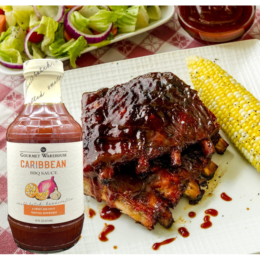 Gourmet Warehouse Variety Pack BBQ Sauce, Unique Flavor Barbecue Sauces Handcrafted In Small Batches Gluten-Free, HFCS-Free, Delicious Sauce, 16 oz- Pack of 6