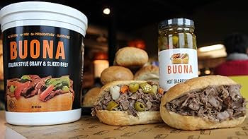 Buona Chicago Italian Beef Sandwich Kit - Pack of 16