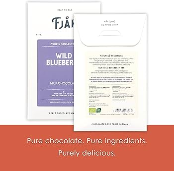 Fjak - Nordic Collection - Norwegian Chocolate Wild Blueberry Milk Chocolate 50% - Pack of 3
