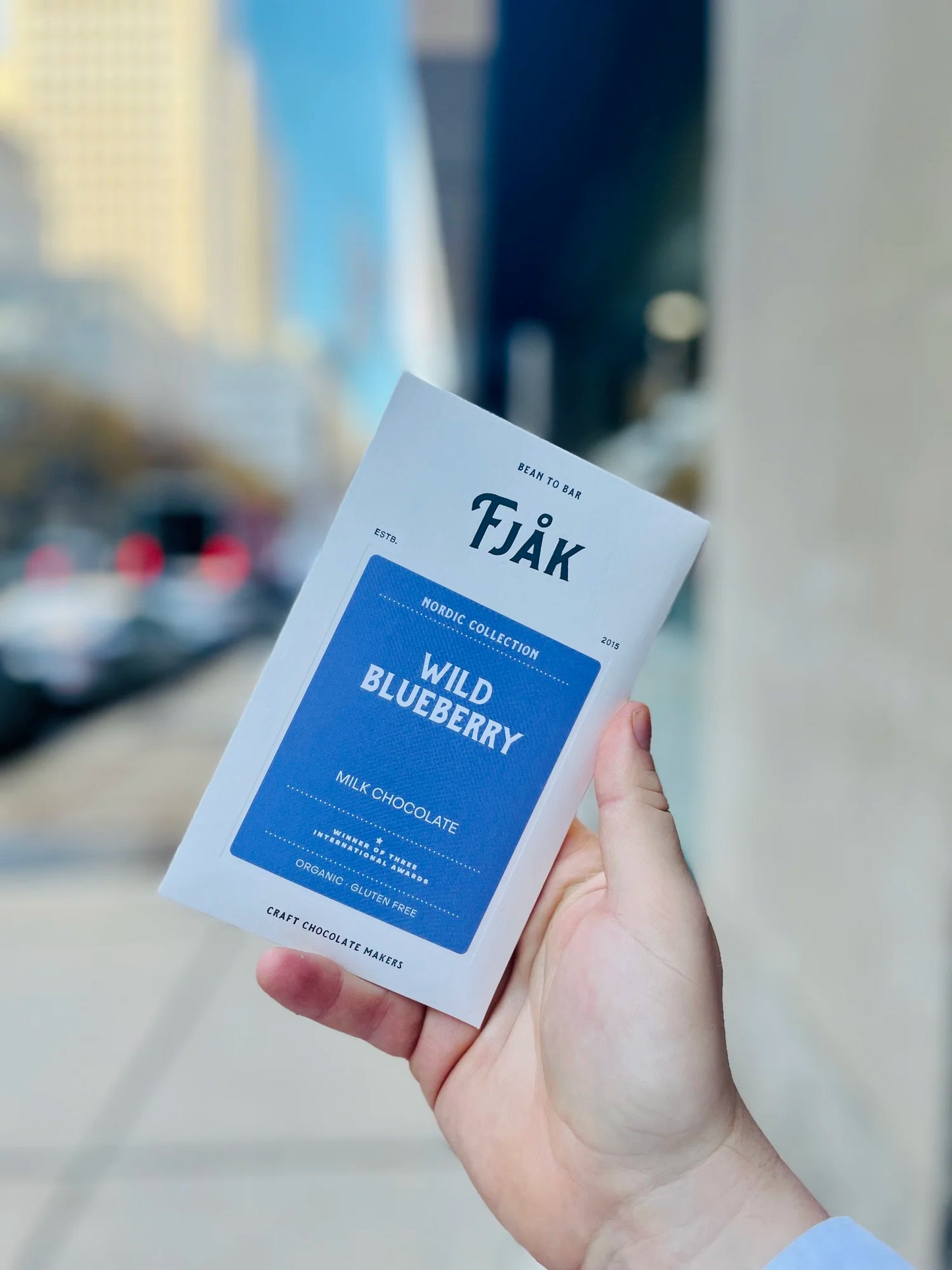 Fjak - Nordic Collection - Norwegian Chocolate Wild Blueberry Milk Chocolate 50% - Pack of 3