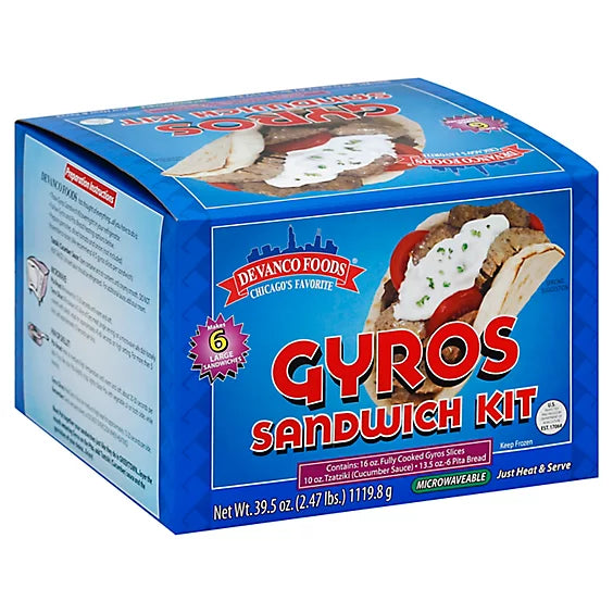 Devanco Gyros Sandwich Kit - 6/Case