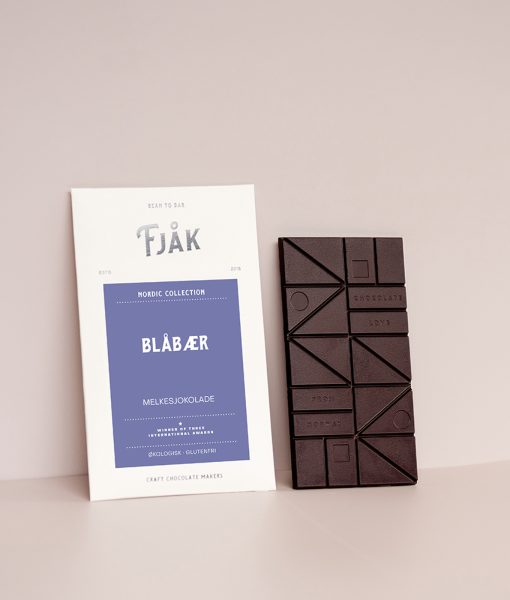 Fjak - Nordic Collection - Norwegian Chocolate Wild Blueberry Milk Chocolate 50% - Pack of 3