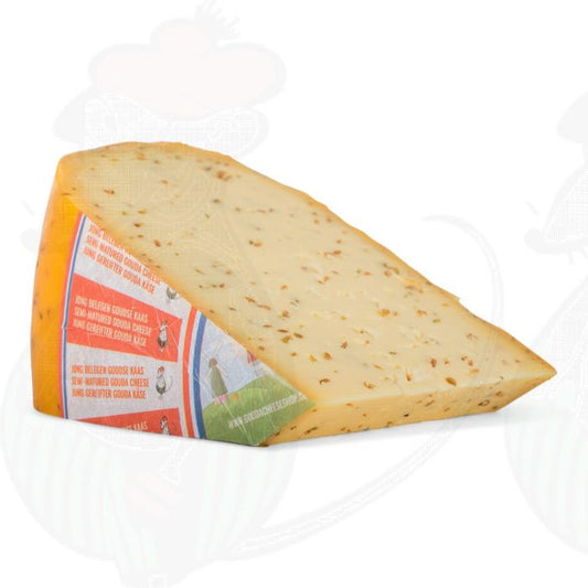 Semi-Matured Cumin Gouda Cheese, 3.3 lb