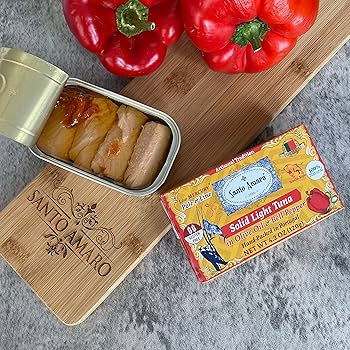 Canned Wild Pole & Line Tuna Fillet in Olive Oil Variety Pack of 6 - Mediterranean Diet Turmeric Curry, Basil, Ginger, Piri Piri, Oregano, Bell Pepper - Hand-Packed in PORTUGAL