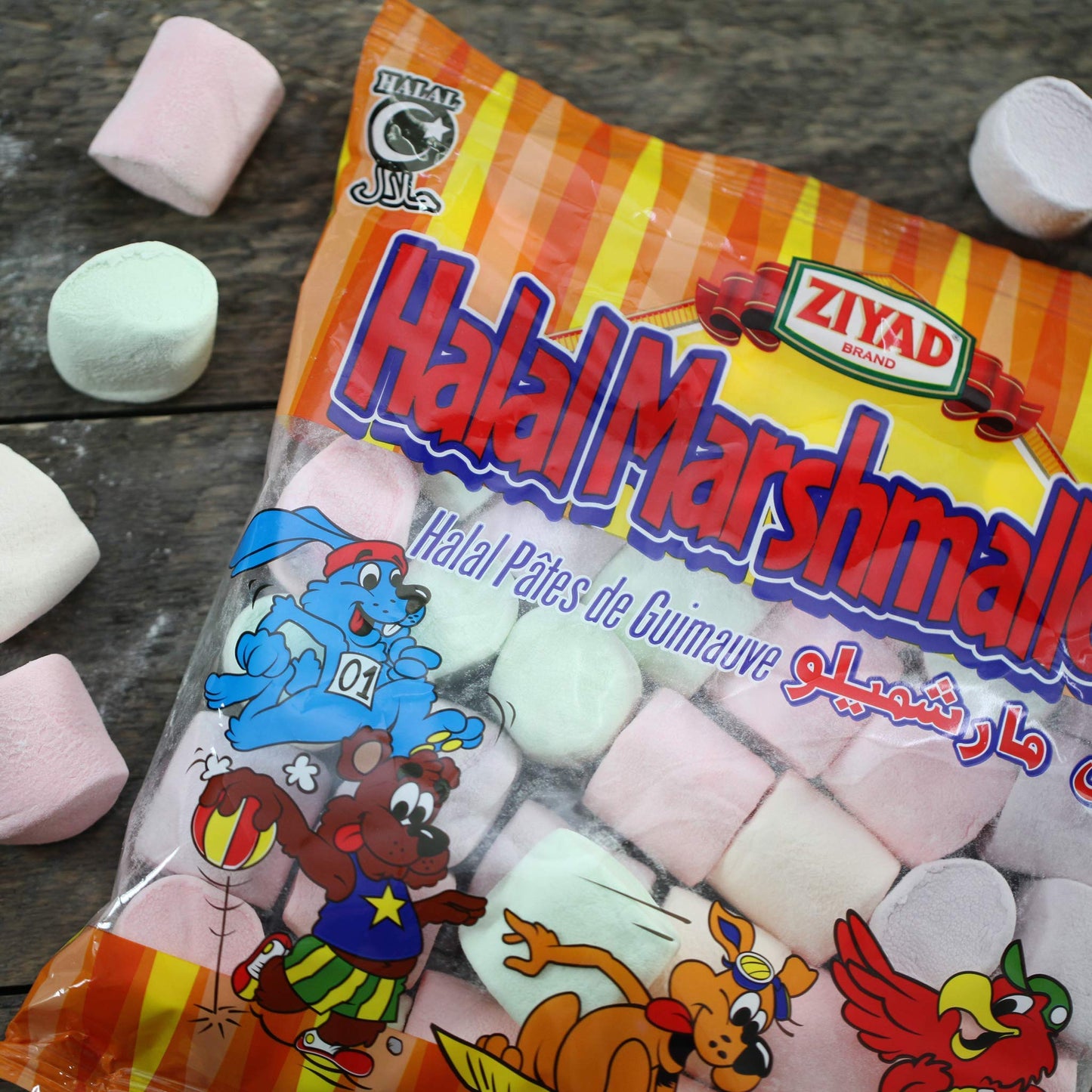 Ziyad Gourmet Halal Marshmallows Variety Pack - includes 4