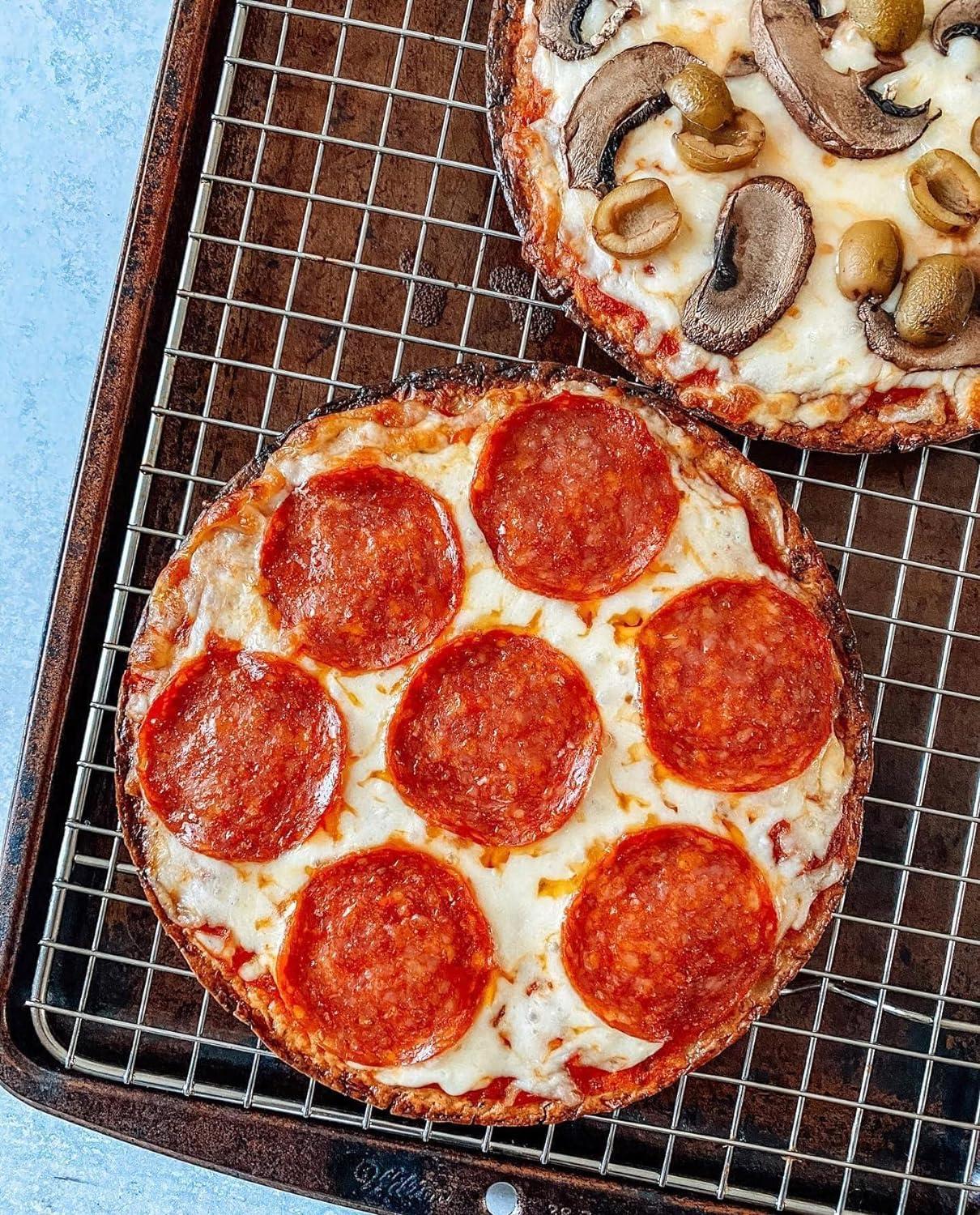 OUTER AISLE Cauliflower Pizza Crusts - Italian - Keto, Gluten Free - Pack of 10