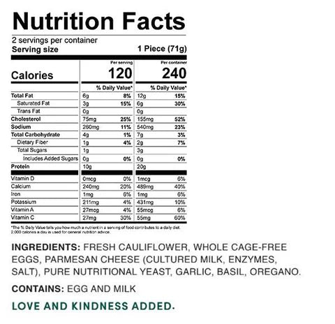 OUTER AISLE Cauliflower Pizza Crusts - Italian - Keto, Gluten Free - Pack of 5