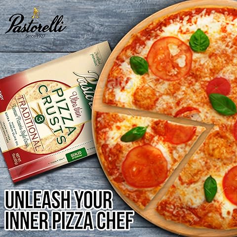 Pastorelli Family Pizza Party Set -Includes 3 Whole Wheat Pizza Crusts 12“, 6 Traditional Pizza Crusts 12”, Italian Chef Pizza Sauce, Savory Pizza Seasoning