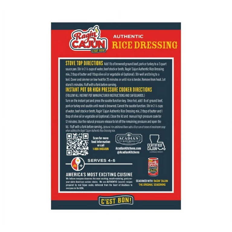 Ragin Cajun Rice Dressing Mix