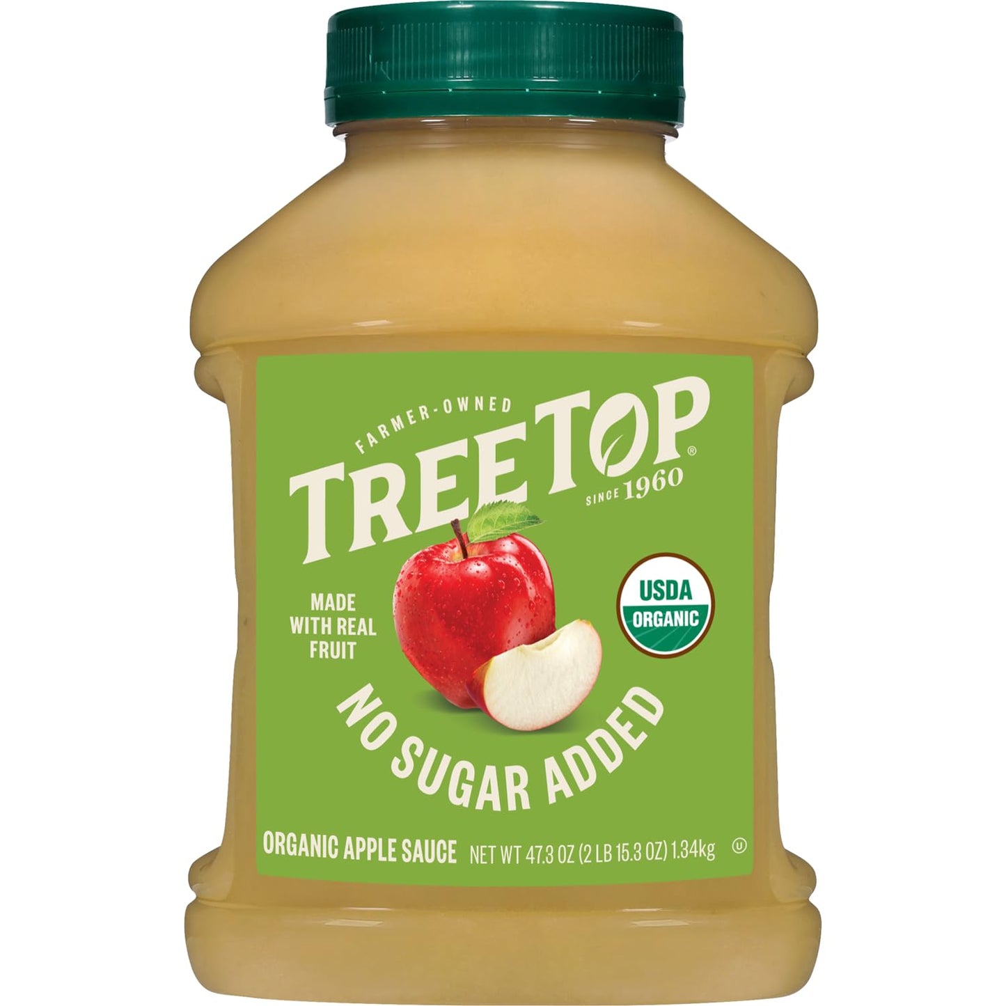 Tree Top No Sugar Added Organic Apple Sauce, 47.3 oz