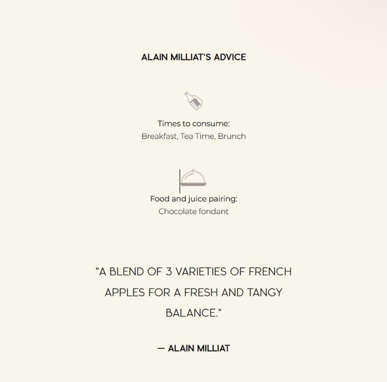 Alain Milliat Apple Juice, 33.8 Fl Oz - One 1L / 1000ml Glass Bottle, GMO-Free Apples, Imported from France
