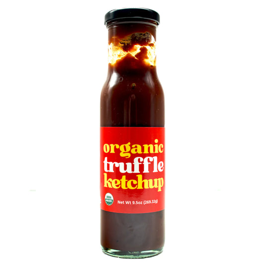 DaRosario Organic Truffle Ketchup - Italian White Truffle Tomato Sauce for Cooking and Food Seasoning - 9 oz - Pack of 2