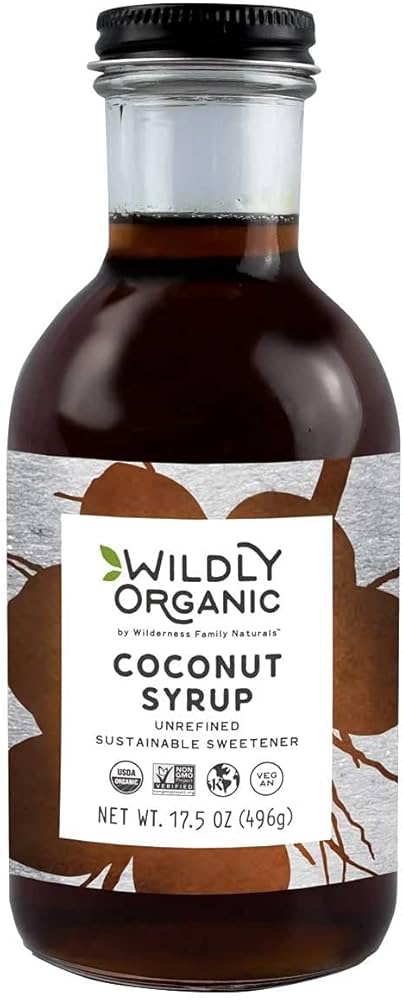 Wildly Organic Coconut Syrup - 17.5 oz - Organic Sweetener, Non-GMO, Kosher, Vegan, Buttery Caramel Flavor - Pack of 2