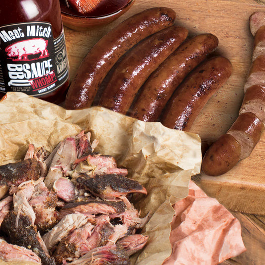 Meat Mitch Smoked Sausage & Pulled Pork - The Squealer