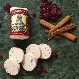 Cranberry Cinnamon Goat Cheese, La Bonne Vie - 4 oz  - Pack of 4