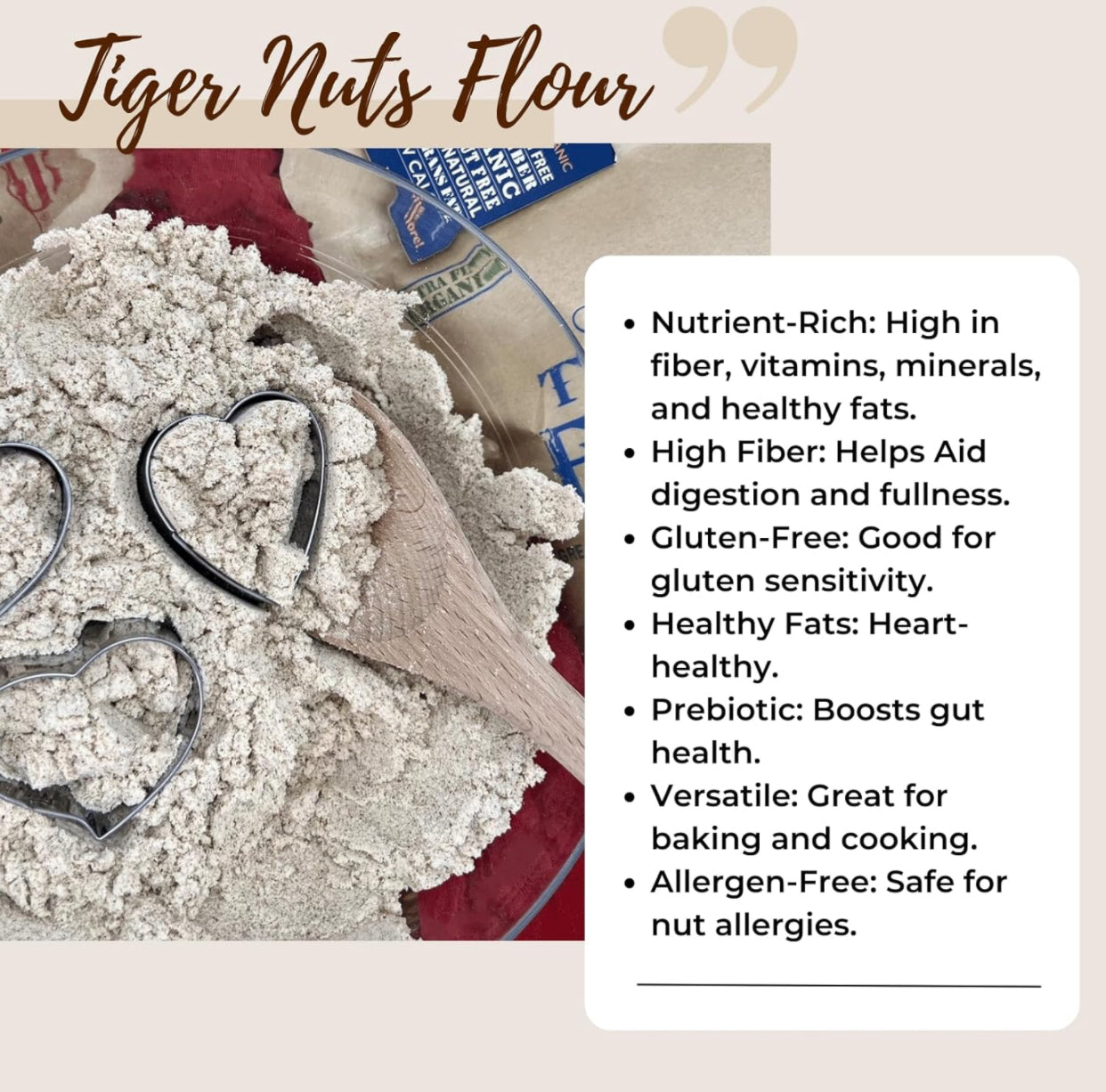 Organic Tigernut Flour - 1 lb