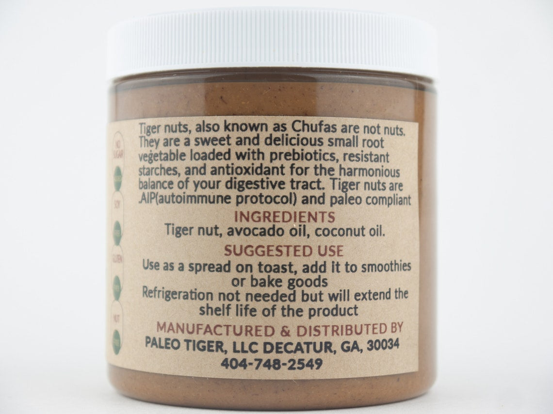 TigerNut Nut Butter - AIP and Paleo Compliant - 8 oz - Pack of 2