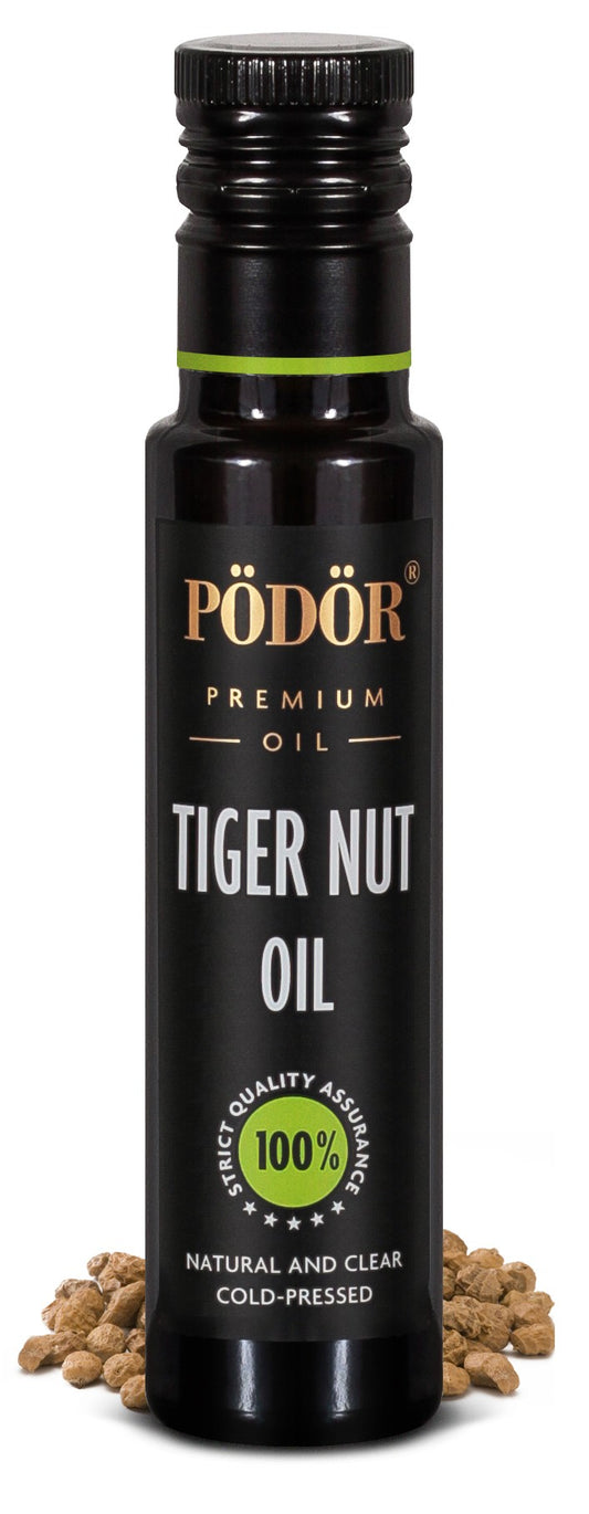 Premium Tiger Nut / TigerNut Oil - Cold-Pressed, 100% Natural - Non-GMO in Glass Bottle - 8.4 oz