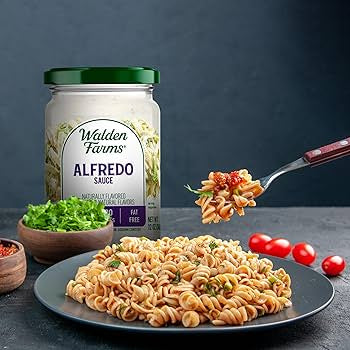 Walden Farms Pasta Sauce Variety - Garlic & Herb Pasta Sauce, Pasta Sauce Alfredo, Pasta Sauce Tomato and Basil, 12 oz - Pack of 3