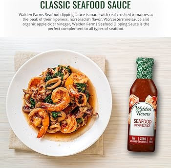 Walden Farms Calorie Free Ketchup - Gluten Free, Sugar Free Ketchup,Seafood Sauce & Original BBQ Sauce , 12 oz - Pack of 3
