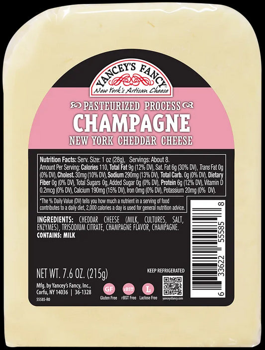 Yancey's Fancy Champagne Cheddar Cheese, 7.6 oz