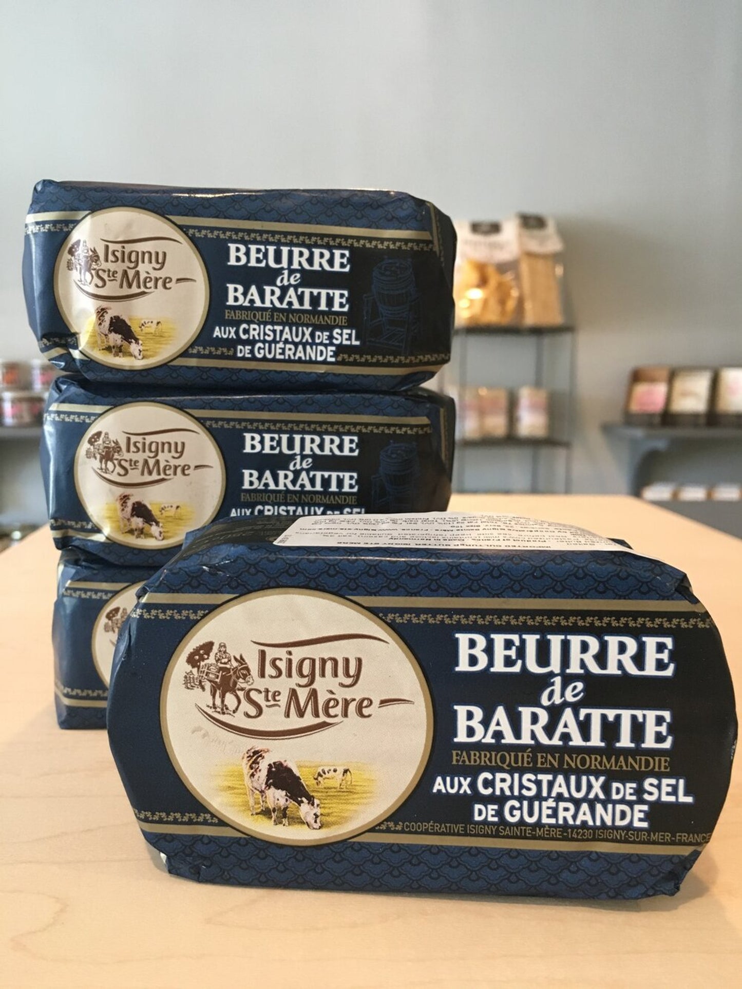 Isigny Ste Mère Beurre de Baratte Salted Churned Butter - Pack of 3