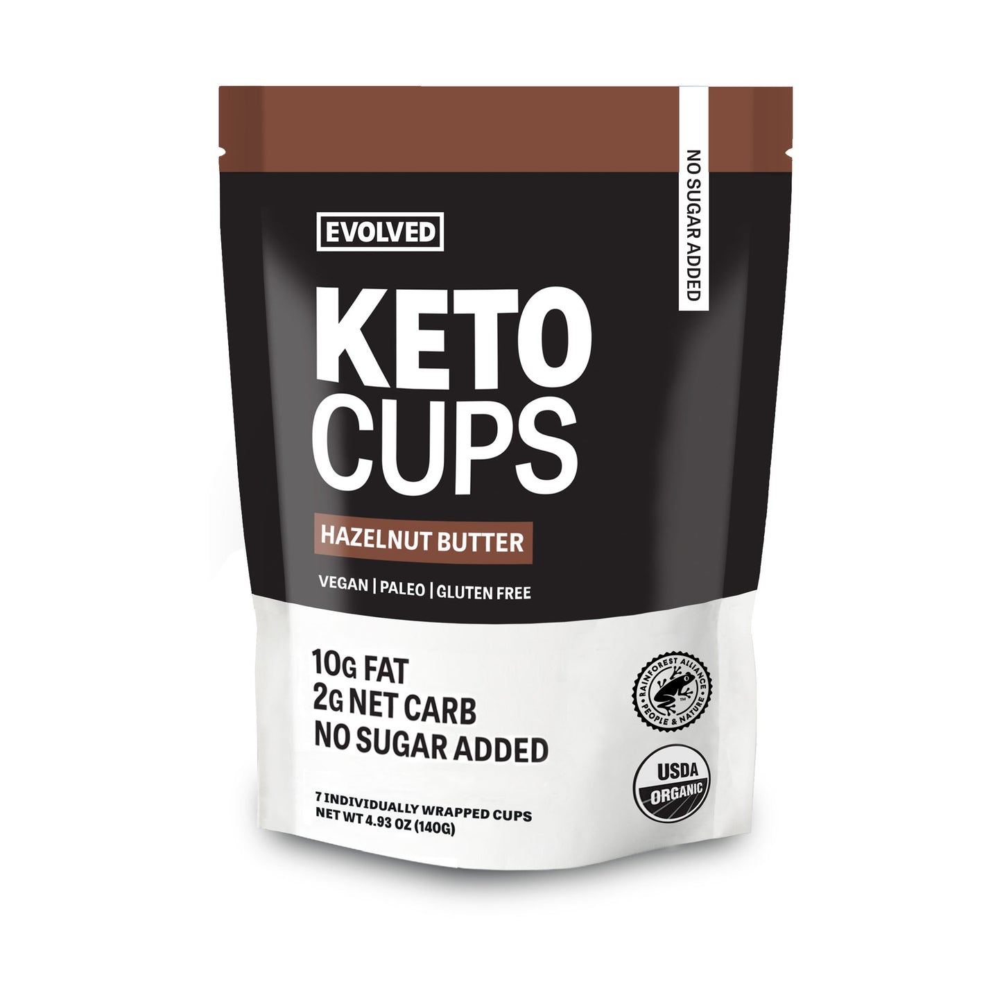 Evolved Organic Hazelnut Butter Keto Cups, 4.93 oz - 6/Case